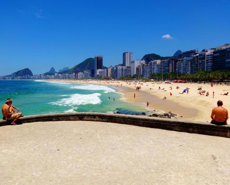 ריו דה ז'ניירו Copacabana 3 Suites, Andar Alto Com Vista Mar, 9 Camas, Enorme, Wifi 300Mb, Ar Condicionado Em Todas Suites, Pauloangerami Mvc1812 מראה חיצוני תמונה